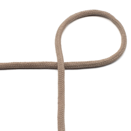 Cotton cord 8mm taupe (qt540)