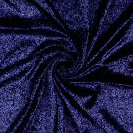 velours panne - bleu marine