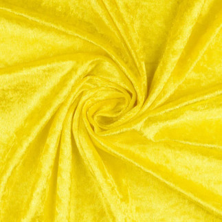 velours panne - jaune
