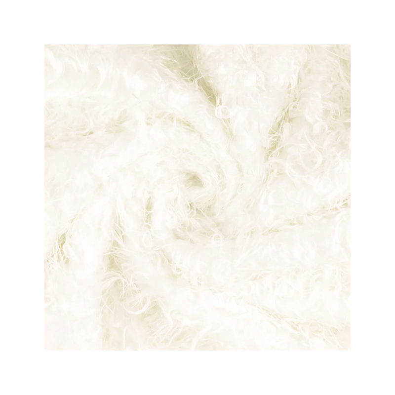 Shaggy plush - white Shaggy plush - white