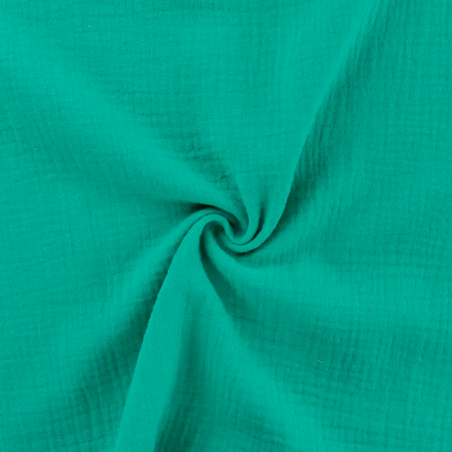 double gauze - Bambino Uni emerald (126)