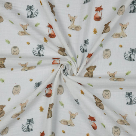 double gaze - Waldtiere blanc