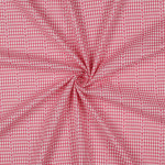 Cotton - Jacquard Vichy Check Hearts white / pink