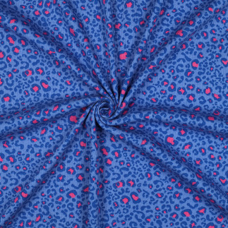 jersey côtelé - Leo cobalt