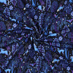 French Terry - Forest Dreams navy