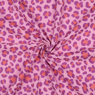 double gauze - Leo pink