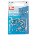 copy of Hooks and eyes - 12 sets - silver