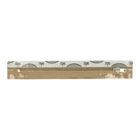 Fermeture éclair pour pantalon 18 cm beige nickel (886)