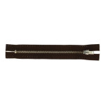 Trouser zipper 18cm nickel dark brown (881)