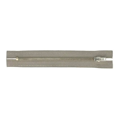 Trouser zipper 18cm nickel grey (004)