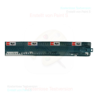 Jackenreissverschluss Opti - petrol (300)