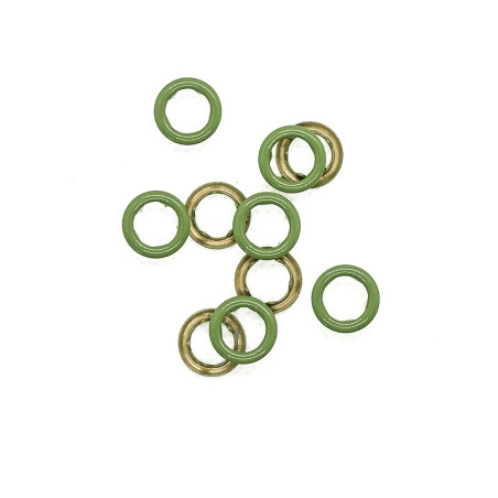 Snap fastener - Urmeli - ring set of 10 - khaki