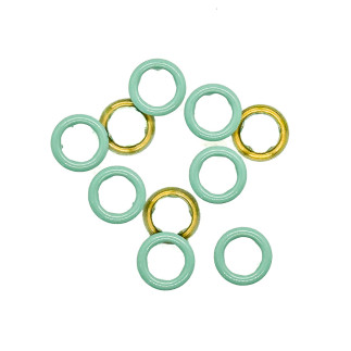 Druckknöpfe 10mm - Urmeli - Ring 10er Set - mint