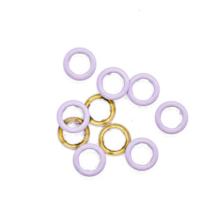 Druckknöpfe 10mm - Urmeli - Ring 10er Set - flieder