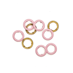 Snap fastener - Urmeli - ring set of 10 - light pink