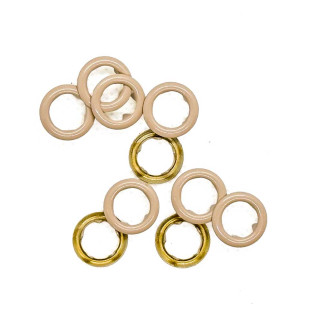 Druckknöpfe 10mm - Urmeli - Ring 10er Set - beige