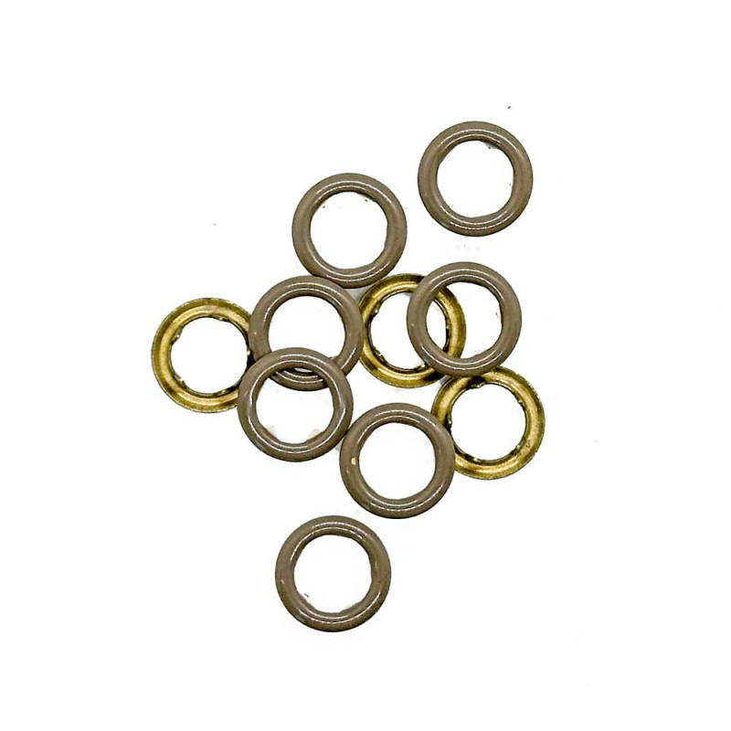 Druckknöpfe 10mm - Urmeli - Ring 10er Set - taupe