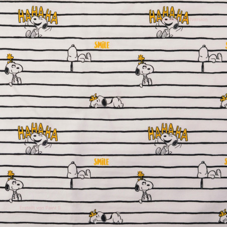 Jersey - Snoopy stripes white