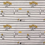 jersey - Snoopy rayures blanches