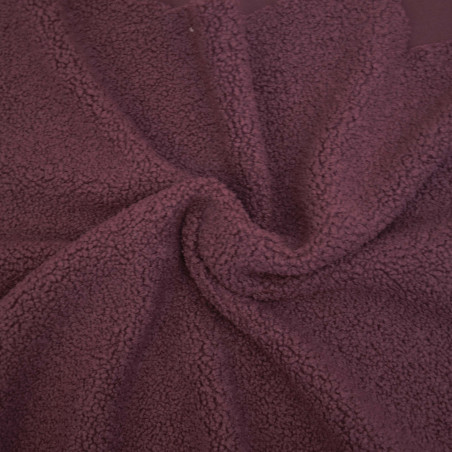 Fleece-Teddy - bordeaux
