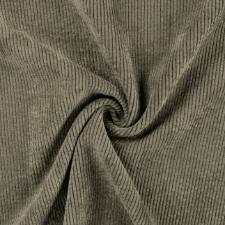 Washed Stretch-corduroy  - uni khaki