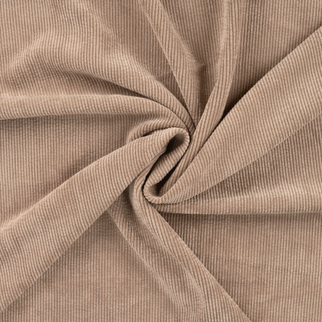 Washed Stretch-corduroy  - uni camel