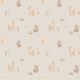 Jersey - Forest friends hellbeige