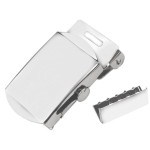 Belt buckle silver 25mm including end piece