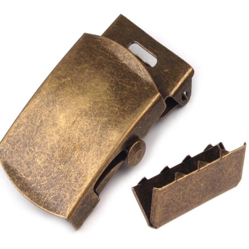 Belt buckle antique brass 30mm