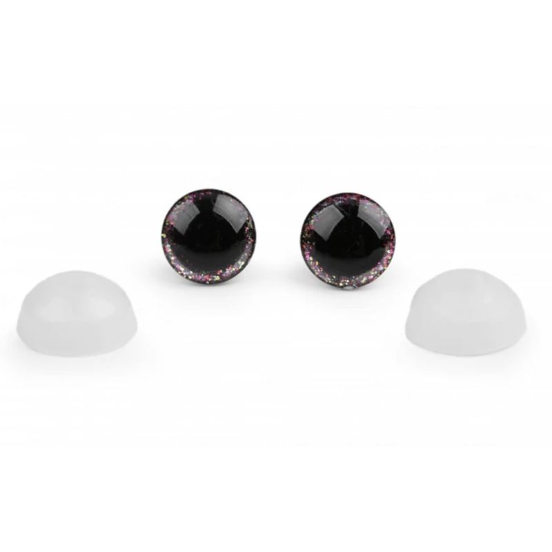 Safety eyes glitter multicolor 12mm - 1 pc. Safety eyes glitter multicolor 12mm - 1 pc.
