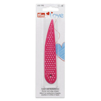 Prym Love, outil de façonnage des coins et des bords rose