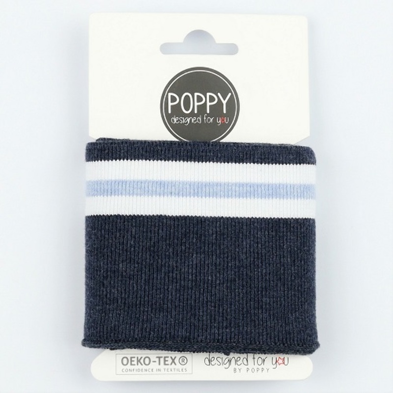 Poppy Cuff - navy/white/light blue