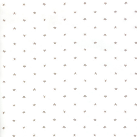 Jersey - Mini Stars sand on white