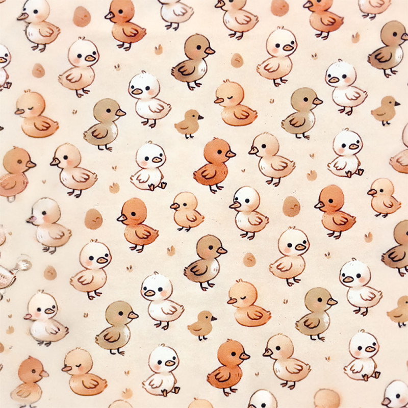 jersey - Entchen beige clair