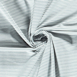 jersey rayé menthe/blanc