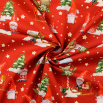 Cotton - Christmas elf red Cotton - Christmas elf red