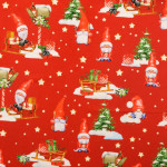 Cotton - Christmas elf red Cotton - Christmas elf red