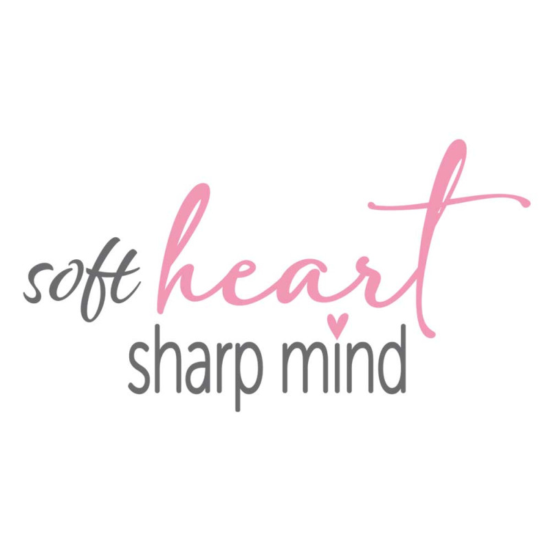 Bügelbilder - Mrs Mint Design - Soft heart, sharp mind Bügelbilder - Mrs Mint Design - Soft heart, sharp mind
