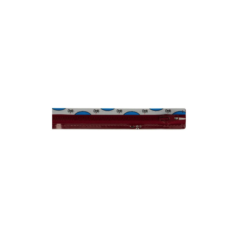 Jacket zipper Opti - dark red (750) Jacket zipper Opti - dark red (750)