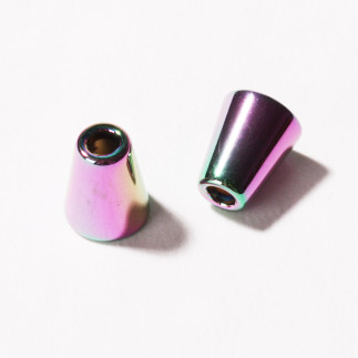 Cord end - metal rainbow
