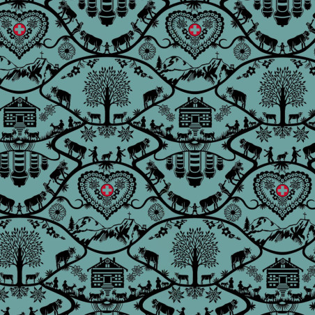 Jersey - Papercut Gasser dark mint