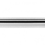 Elastic band 40mm stripes grey / black on silver