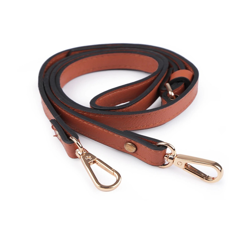 Finished bag strap - brown leather, 1.5cm Finished bag strap - brown leather, 1.5cm