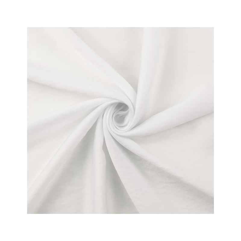 Leftover - viscose popline - plain white 60cm Leftover - viscose popline - plain white 60cm