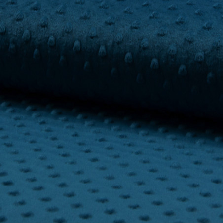 Minky - embossed dots petrol
