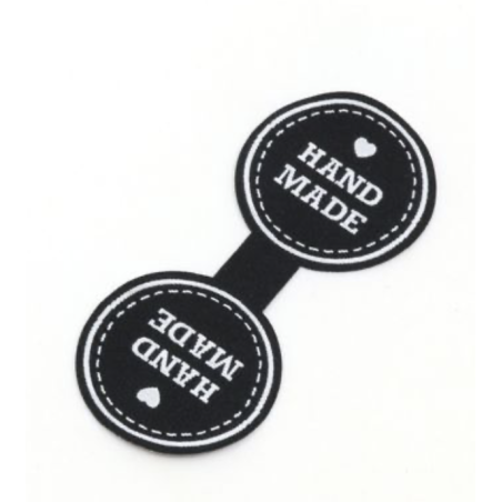 XL Woven Label - foldable, handmade, black