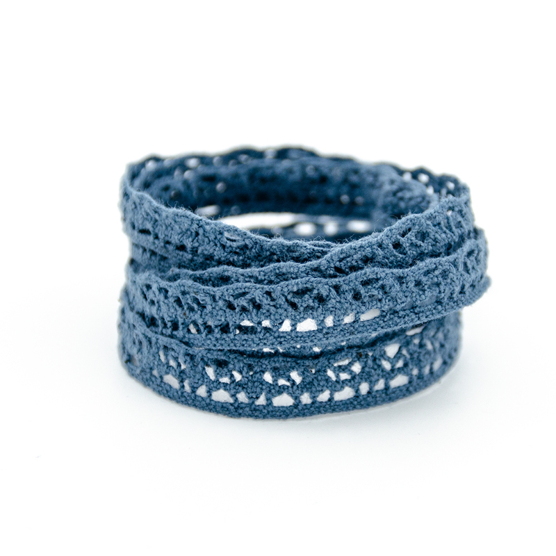 Crochet lace 10mm denim 421 (k)