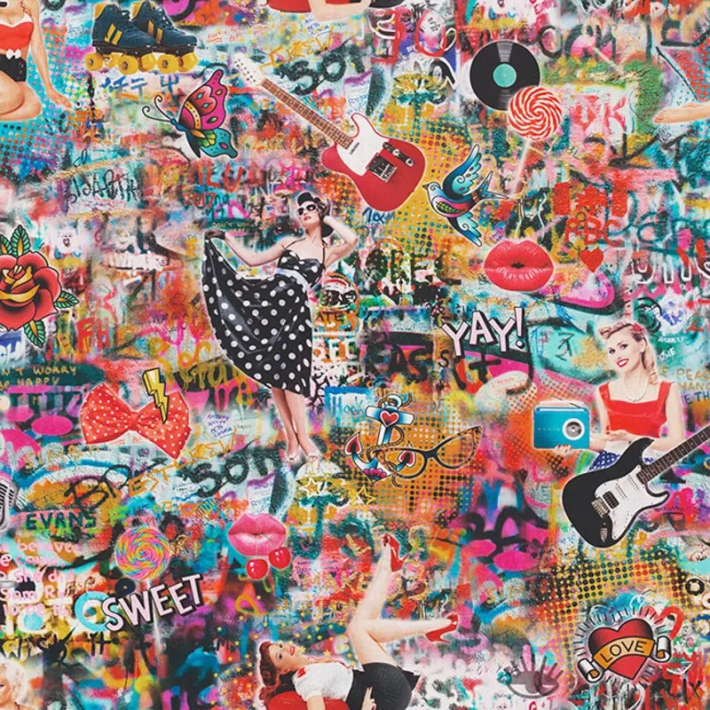 Canvas - Rock 'n Roll bunt