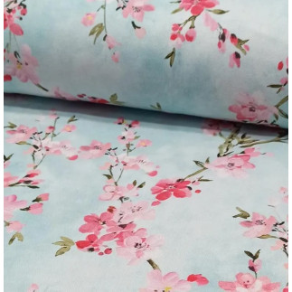 Canvas - Cherry Blossom hellblau
