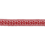 Lace 25mm red 20 (k)